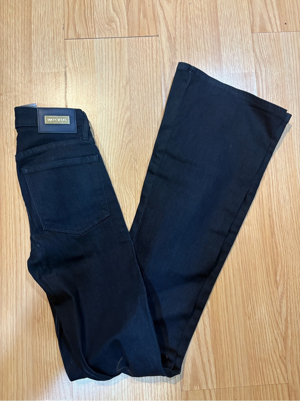 Marciano Black Flare Jeans with Branded Waist Patch